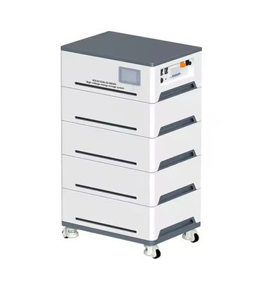 Qualität 15.36kWh Stackbares All-in-One-Energiespeichersystem 5kW Hybrid-Wechselrichter 51.2V 100Ah LiFePO4 3 Module RS485 CAN WLAN Zuhause Solar-Rücklaufstrom usine