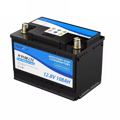 12.8V 108ah 1360CCA wiederaufladbare Lifepo4 Batterie 1382WH mit eingebauter BMS Nennspannung für Auto Motor Start und Stopp