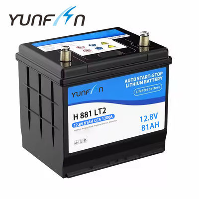 Start- und Stoppsystem Lithium-Ionen-Autobatterie 12,8V 81ah mit hoher Energiedichte LifePO4