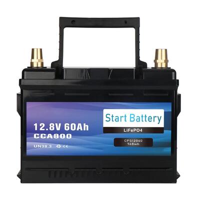 Qualität 12V 60Ah LiFePO4 Batterie 800CCA Bluetooth Marine Auto Audio Wohnmobil Solar Leichte Lithium Start- und Deep-Cycle-Batterie mit Smart BMS usine