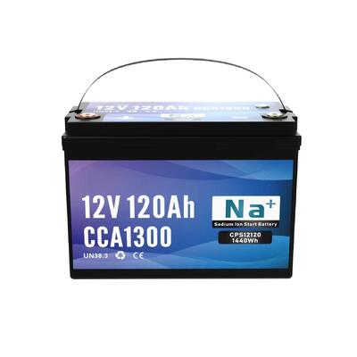 Qualität 12V 120Ah Natrium-Ionen-Batterie 1300CCA Bluetooth Massive Kapazität Lithium-Batterie für schwere Lastwagen Marine und industrielle Stromversorgung usine