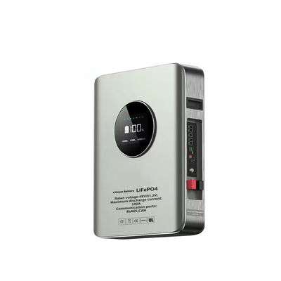 Qualität YF51100 WM Wandmontage LiFePO4 Batterie 5,12 kWh Solarspeicher Batterie mit LCD-Display und Smart BMS für Heimsicherung Off-Grid und Selbstverbrauch usine