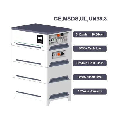 Qualität 51.2V 200Ah 10,24kWh Stapel-All-in-One-Solar-Energie-Speichersystem 5kW Hybrid-Wechselrichter für Heim-PV-Support usine