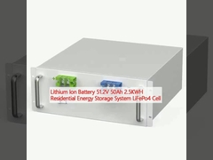 Lithium-Ionen-Batterie 51.2V 50Ah 2,5KWH Wohn-Energiespeichersystem LiFePo4 Zelle